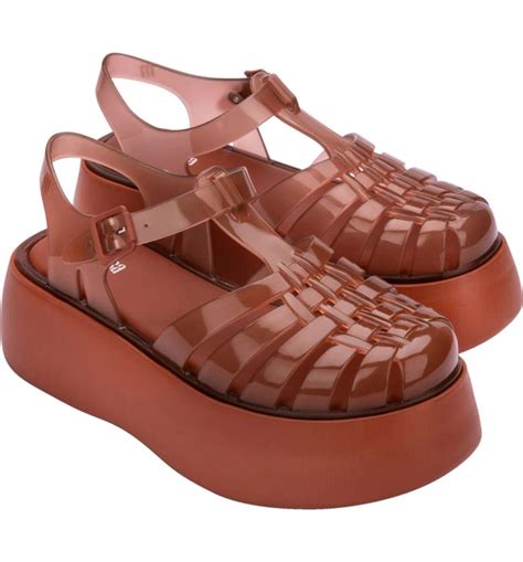 melissa platform jelly sandals